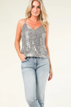 Clearance Dante 6 Top With Sequins Obu | Silver... | | Little Soho