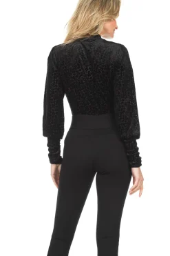 Online Aaiko Top With Velvet Design Gena | Black... | | Little Soho