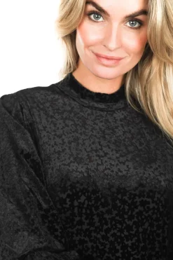 Online Aaiko Top With Velvet Design Gena | Black... | | Little Soho