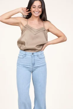 Store Aaiko Top With V-Neck Vaxi | Green... | | Little Soho