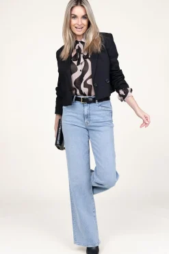 Sale Liu Jo Transparant Blouse With Lurex Illusion | Beige... | | Little Soho