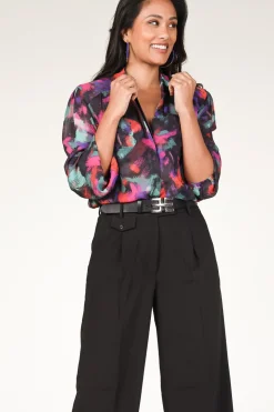 Fashion Dante 6 Transparant Blouse With Print Almira | Multi... | | Little Soho