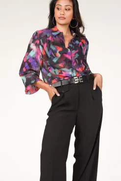 Fashion Dante 6 Transparant Blouse With Print Almira | Multi... | | Little Soho