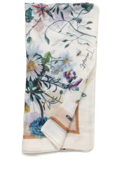 Flash Sale Twinset Transparant Scarf With Floral Print Elda | Natural... | | Little Soho
