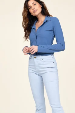 Store D-ETOILES CASIOPE Travelwear Blouse Petit | Blue... | | Little Soho