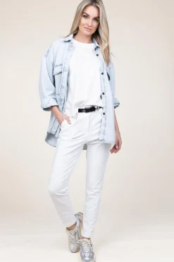 Best Sale D-ETOILES CASIOPE Travelwear Pants With Tie Belt Antigua | White... | | Little Soho