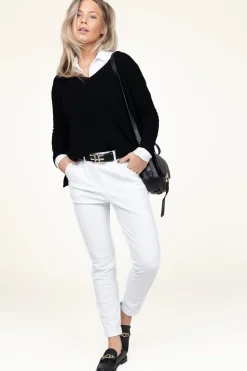 Best Sale D-ETOILES CASIOPE Travelwear Pants With Tie Belt Antigua | White... | | Little Soho