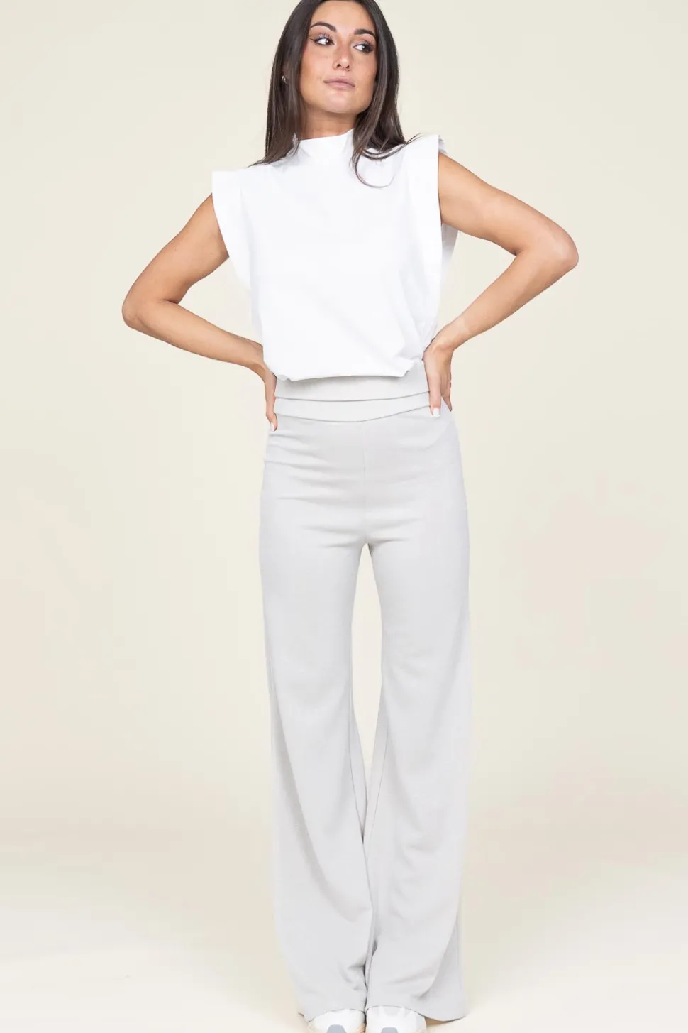 Discount D-ETOILES CASIOPE Tricot Pants With Lurex Fine | Natural... | | Little Soho