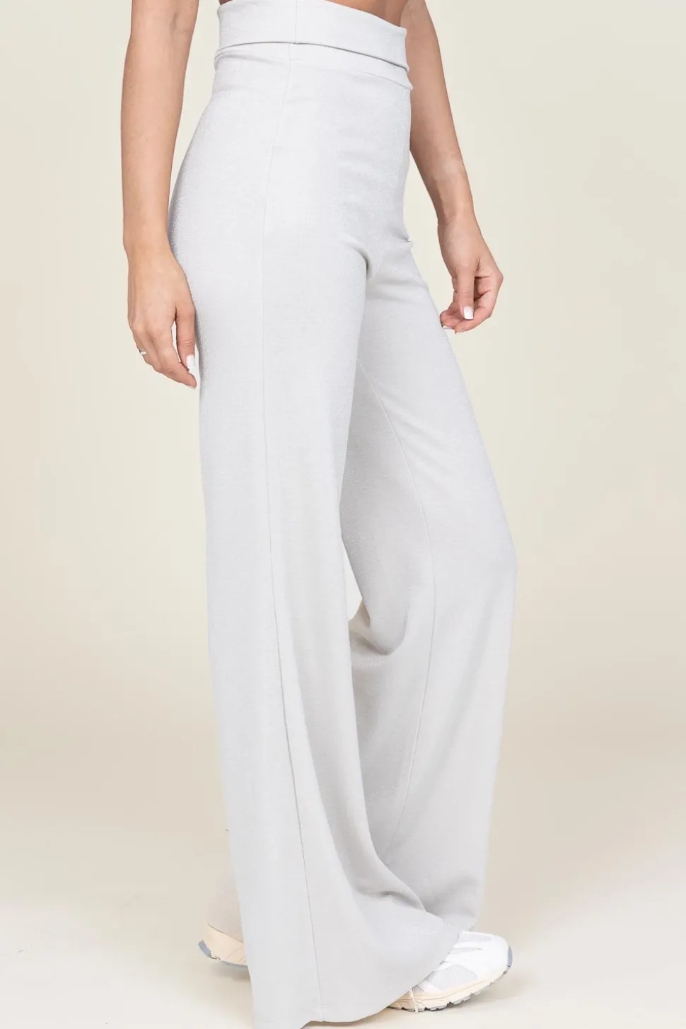 Discount D-ETOILES CASIOPE Tricot Pants With Lurex Fine | Natural... | | Little Soho