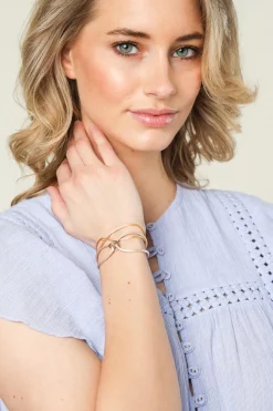 Sale Just Franky Trio Gold Iconic Triple Colour Bracelet | Multi... | | Little Soho