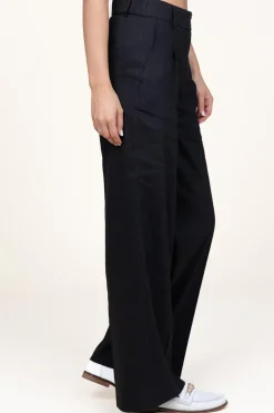 Fashion Dante 6 Trousers In Linen Blend Zach | Black... | | Little Soho