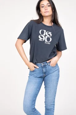 Hot Dante 6 T-Shirt With Logo Ashton | Black... | | Little Soho