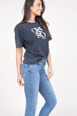 Hot Dante 6 T-Shirt With Logo Ashton | Black... | | Little Soho