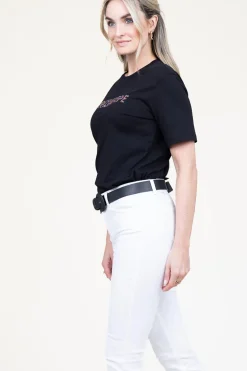 Sale Patrizia Pepe T-Shirt With Logo Lucia | Black... | | Little Soho