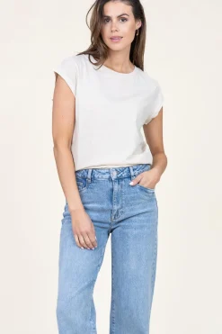 Fashion CC Heart T-Shirt With Round Neck Classic | Sand... | | Little Soho