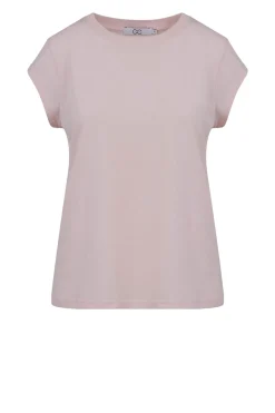 Sale CC Heart T-Shirt With Round Neck Classic | Dusty Pink... | | Little Soho