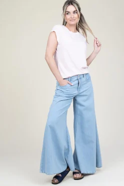 Sale CC Heart T-Shirt With Round Neck Classic | Dusty Pink... | | Little Soho