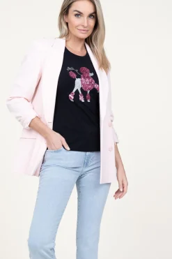 Discount Liu Jo T-Shirt With Sequins Barboncino | Black... | | Little Soho