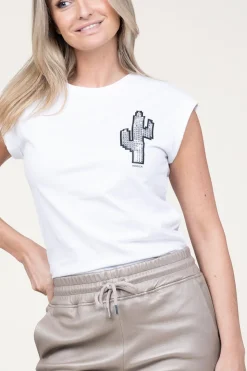 Online Kocca T-Shirt With Sequins Riben | White... | | Little Soho