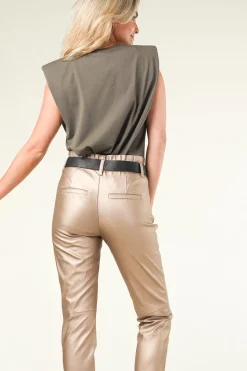 Best Co'Couture T-Shirt With Shoulder Padding Eduarda | Green... | | Little Soho