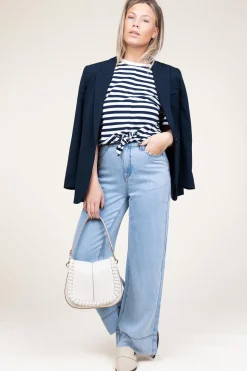 Store Suncoo T-Shirt With Tie Detail Marloz | Blue... | | Little Soho