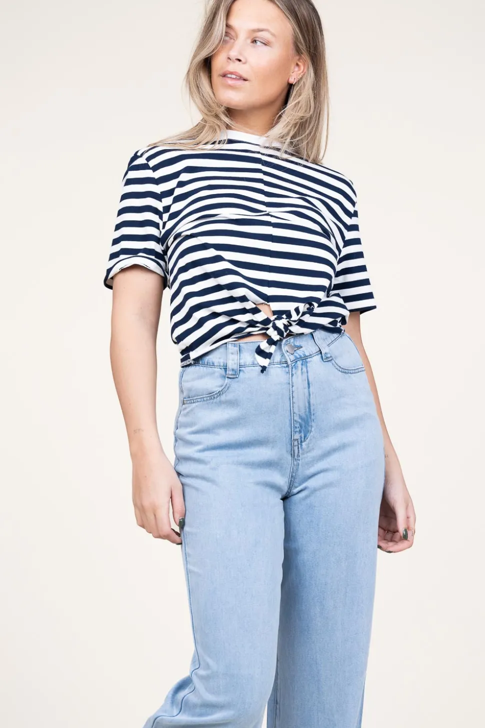 Store Suncoo T-Shirt With Tie Detail Marloz | Blue... | | Little Soho