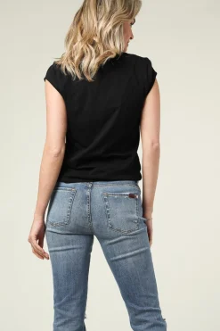 Fashion CC Heart T-Shirt With V-Neck Vera | Black... | | Little Soho