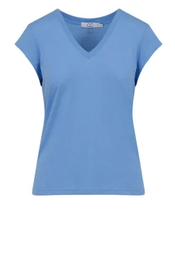 Outlet CC Heart T-Shirt With V-Neck Vera | Blue... | | Little Soho