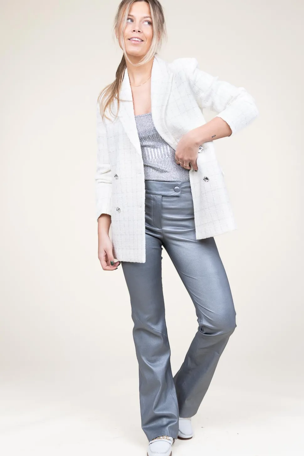 Sale Dante 6 Tweed Blazer With Lurex Renoir | Natural... | | Little Soho