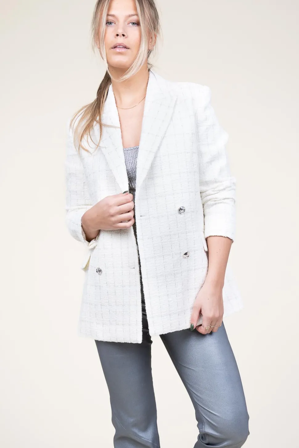 Sale Dante 6 Tweed Blazer With Lurex Renoir | Natural... | | Little Soho