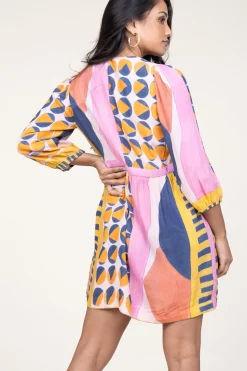 Hot ba&sh Viscose Dress With Print Myriem | Pink... | | Little Soho