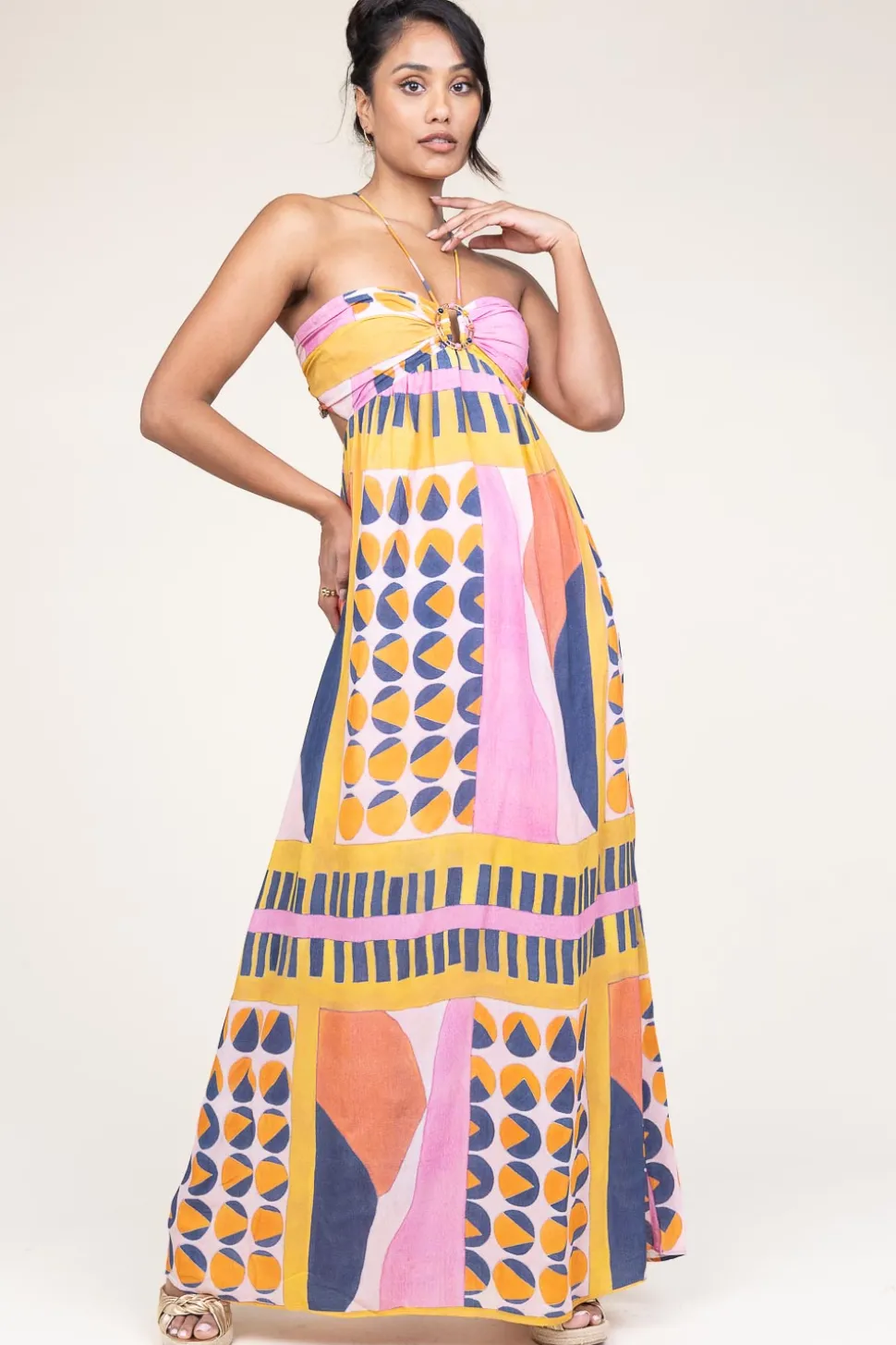 Fashion ba&sh Viscose Maxi Dress Molly | Pink... | | Little Soho