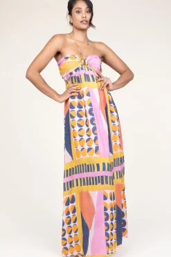 Fashion ba&sh Viscose Maxi Dress Molly | Pink... | | Little Soho