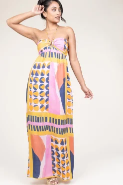 Fashion ba&sh Viscose Maxi Dress Molly | Pink... | | Little Soho