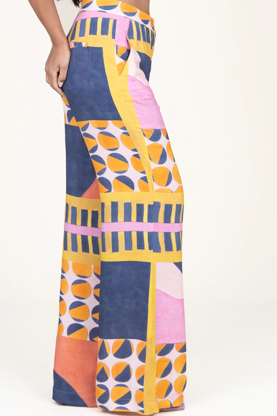 Flash Sale ba&sh Viscose Pants With Print Mallory | Pink... | | Little Soho