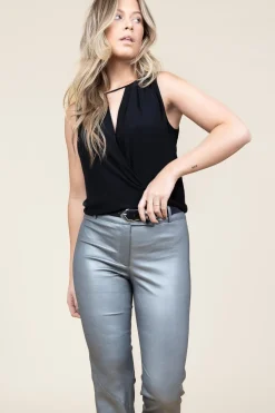 Sale Patrizia Pepe Viscose Top Liza | Black... | | Little Soho