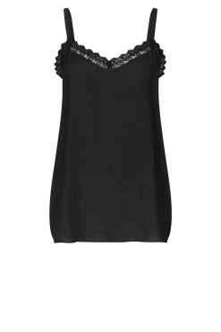 Sale Lollys Laundry Viscose Top With Lace Viane | Black... | | Little Soho