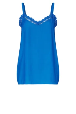 Outlet Lollys Laundry Viscose Top With Lace Viane | Blue... | | Little Soho