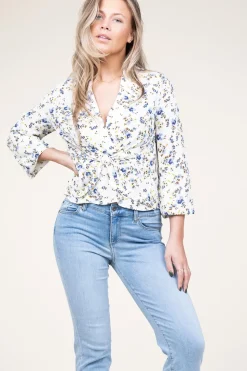 Clearance Liu Jo Viscose Top With Print Marausa | Natural... | | Little Soho