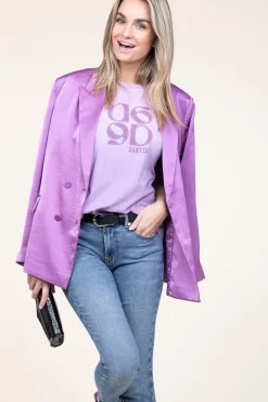 New Dante 6 Washed Out T-Shirt With Logo Ashton | Purple... | | Little Soho