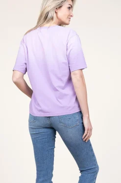 New Dante 6 Washed Out T-Shirt With Logo Ashton | Purple... | | Little Soho