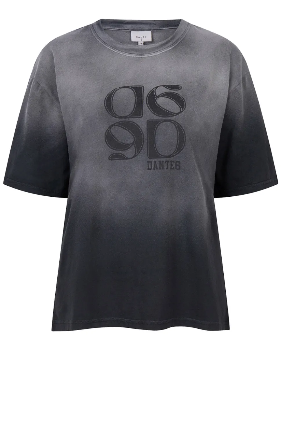Fashion Dante 6 Washed Out T-Shirt With Logo Ashton | Black... | | Little Soho