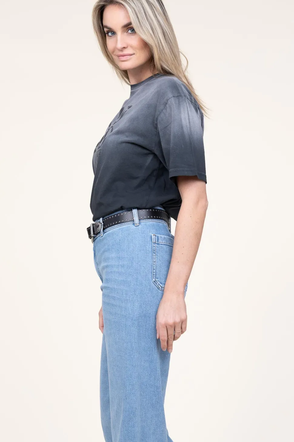 Fashion Dante 6 Washed Out T-Shirt With Logo Ashton | Black... | | Little Soho