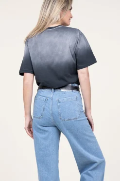 Fashion Dante 6 Washed Out T-Shirt With Logo Ashton | Black... | | Little Soho