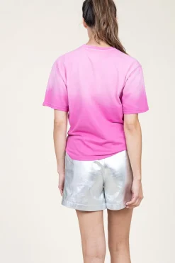 Hot Dante 6 Washed Out T-Shirt With Logo Ashton | Pink... | | Little Soho