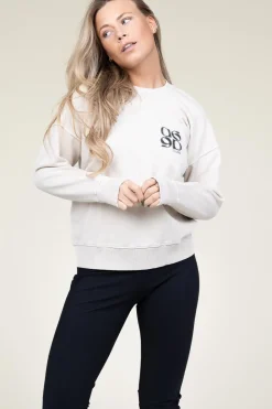 New Dante 6 Washed Sweater With Logo Rhett | Natural... | | Little Soho