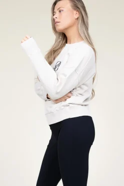 New Dante 6 Washed Sweater With Logo Rhett | Natural... | | Little Soho