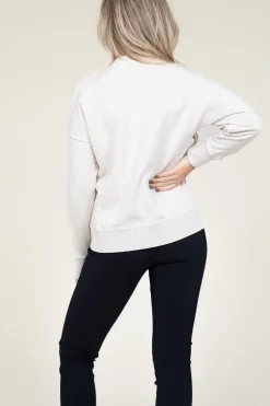 New Dante 6 Washed Sweater With Logo Rhett | Natural... | | Little Soho