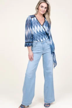 Flash Sale Liu Jo Wide Leg Regular Fit Jeans Mendola L34 | Blue... | | Little Soho