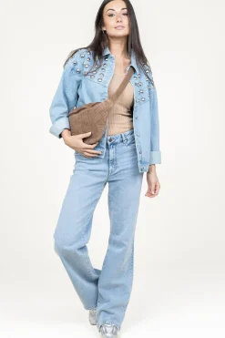 Clearance Dante 6 Wide Leg Stretch Jeans Bella | Blue... | | Little Soho